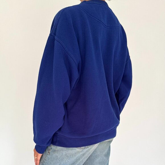 90s vintage blue bald eagle True North wildlife graphic pullover sweatshirt - Picture 5 of 6